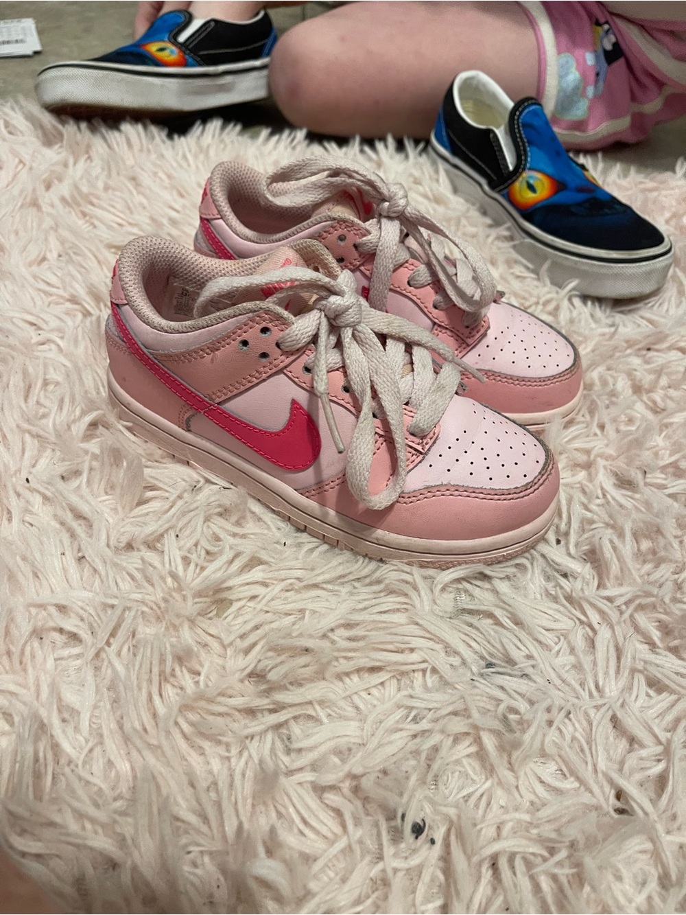Nike Kids Triple pink dunks size 11c
